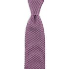 Stropdas SIR REDMAN gebreid dusty grape-*