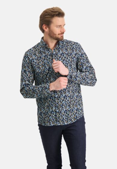 Shirt LS Printed Sat 21411210-5957