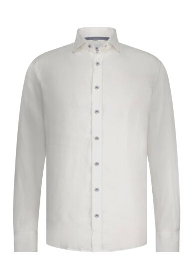 Shirt LS Plain Linen 21115342-1100
