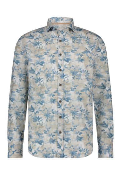 Shirt LS Print Struc 21415318-1656