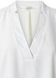 V-neck blouse with 3/4 BLANC 1901245-112-14800