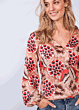 Top v-neck bold flowers 2s2728-11581-515