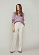 Sweater padded shoulder sweat 3s4558-30263-548