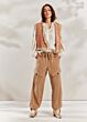Knited gilet tweed knit 7s5824-7985