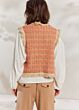 Knited gilet tweed knit 7s5824-7985