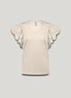 Butterfly sleeve top with lace 3s5025-30609-122