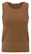 Ribbed tank top CHIPMUNK BROWN 1-000472-505-71044