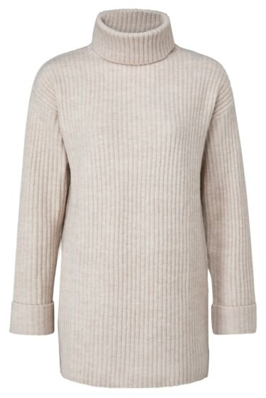 Rollneck sweater in rib stitch 1000497-124-545042