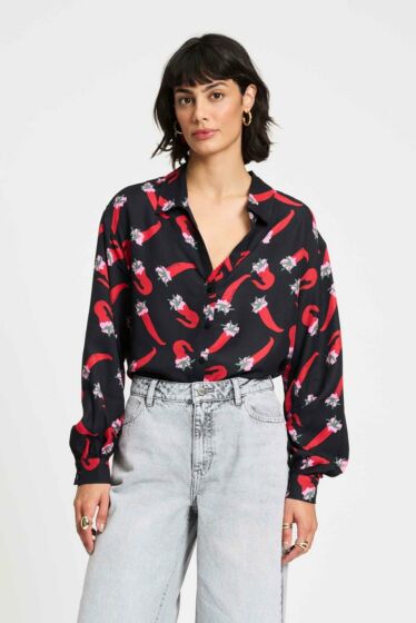 BLOUSE - Violet Pepper Garden SP9288-900 
