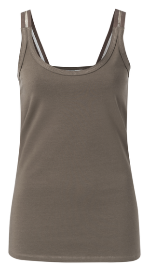 Cotton singlet with straps 191948-021-90809