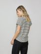 T-Shirt foil print cotton stripe 3s4502-30227-976