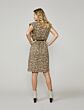 Jurk padded animal print on slub 5s1259-30239-730