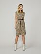 Jurk padded animal print on slub 5s1259-30239-730