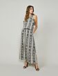 Jurk embroided flower print 5s1266-11445-120
