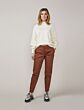 Mock neck sweater full needle knit 7s5607-7831-122