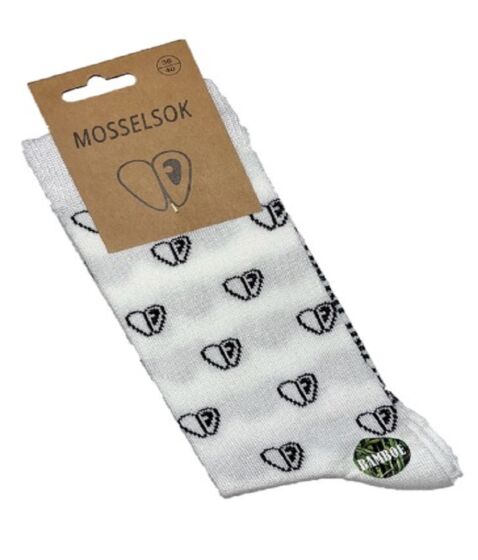 Mosselsokken wit mosselsok-wit