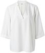 V-neck blouse with 3/4 BLANC 1901245-112-14800