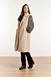 Long teddy gilet sand 22577-san