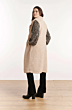 Long teddy gilet sand 22577-san