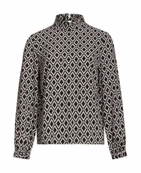 Blouse SMASHED LEMON black off white