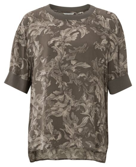 Printed shirt BROWN 1-701120-308-813041