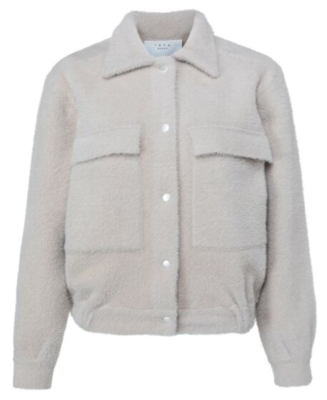 Short knitted fur cardigan 1010144-124-54504CLOUDS