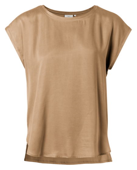 T-shirt with rounded hems SAND 1901116-021-71320