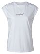 Sleeveless tee text print 1919184-121-10601