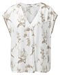 Woven V-neck top BLANC DE BLANC 1901285-015-148001