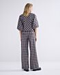 Trousers check in red 4s2696-12087-120