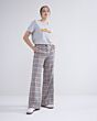 Trousers orange check 4s2704-12074-120