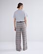 Trousers orange check 4s2704-12074-120