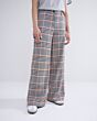 Trousers orange check 4s2704-12074-120