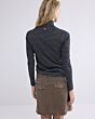 Turtle neck Top Lurex Rib Stripe 3s5041-30637-495