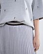 Pleated skirt Lamee Metallic 6s1256-12114-810 