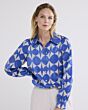Blouse two tone print 2s3206-12136-460