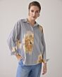 Blouse flowers and stripes 2s3239-12168-120