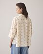 3/4 blouse Scattered Emboideryy 2s3054-11624-122