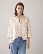 3/4 blouse Scattered Emboideryy 2s3054-11624-122 