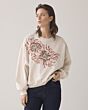 Long embellished sweatshirt 3s5109-30656-702 