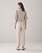 Trousers linen blend twill 4s2781-12157-702 
