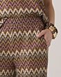 Wide leg zig zag pant 4s2807-30698-120 