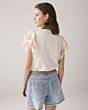 Butterfly sleeve top with lace 3s5025-30609-122