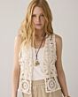 Gilet flower crochet knit 7s7921-70021-000122