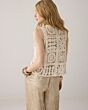Gilet flower crochet knit 7s7921-70021-000122