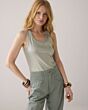 Rib tanktop cotton rib 3s4873-5138-606