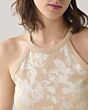 Halter rib top printed 3s5157-30691-707