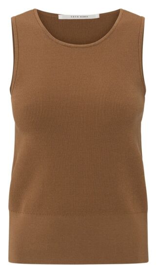Ribbed tank top CHIPMUNK BROWN 1-000472-505-71044