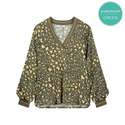 V-neck top fancy animal 2s2813-11702-653