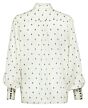 Printed volume sleeve blouse 1101252-123-304041